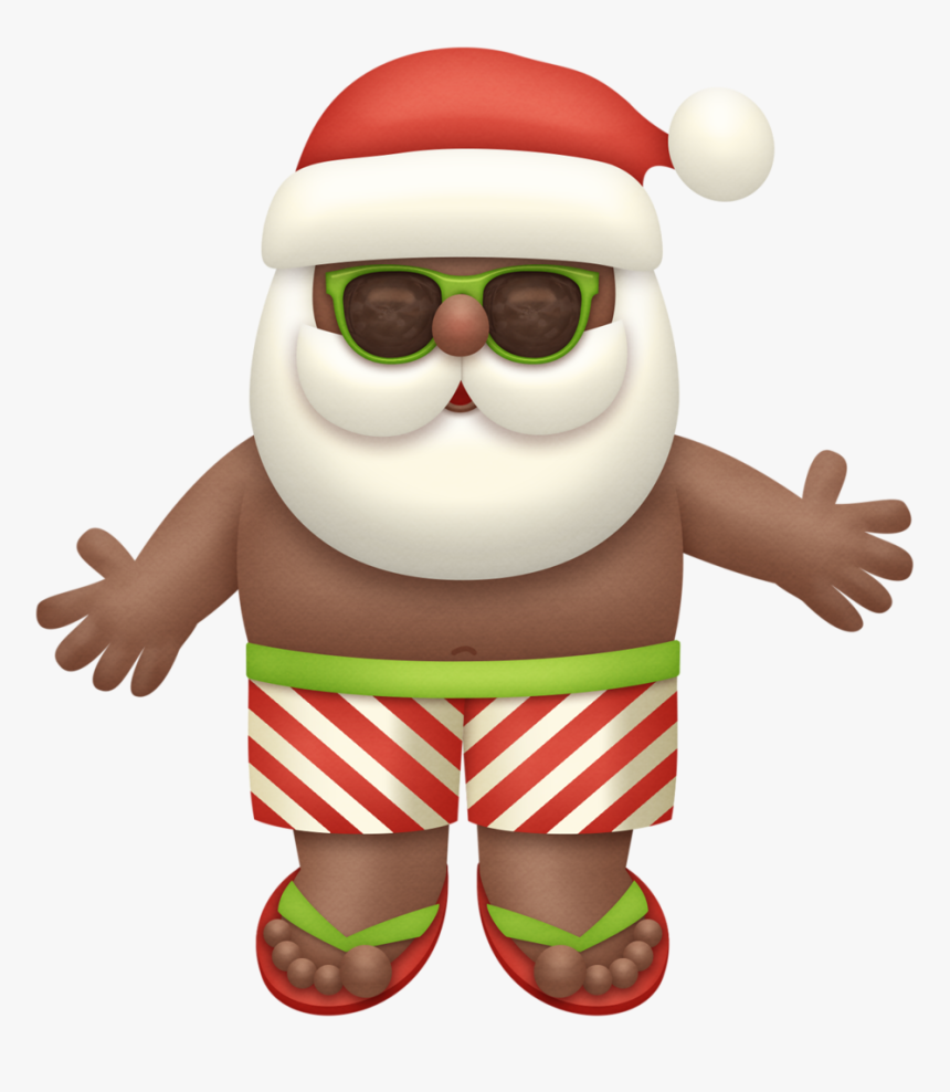 Santa Claus Png Beach, Transparent Png