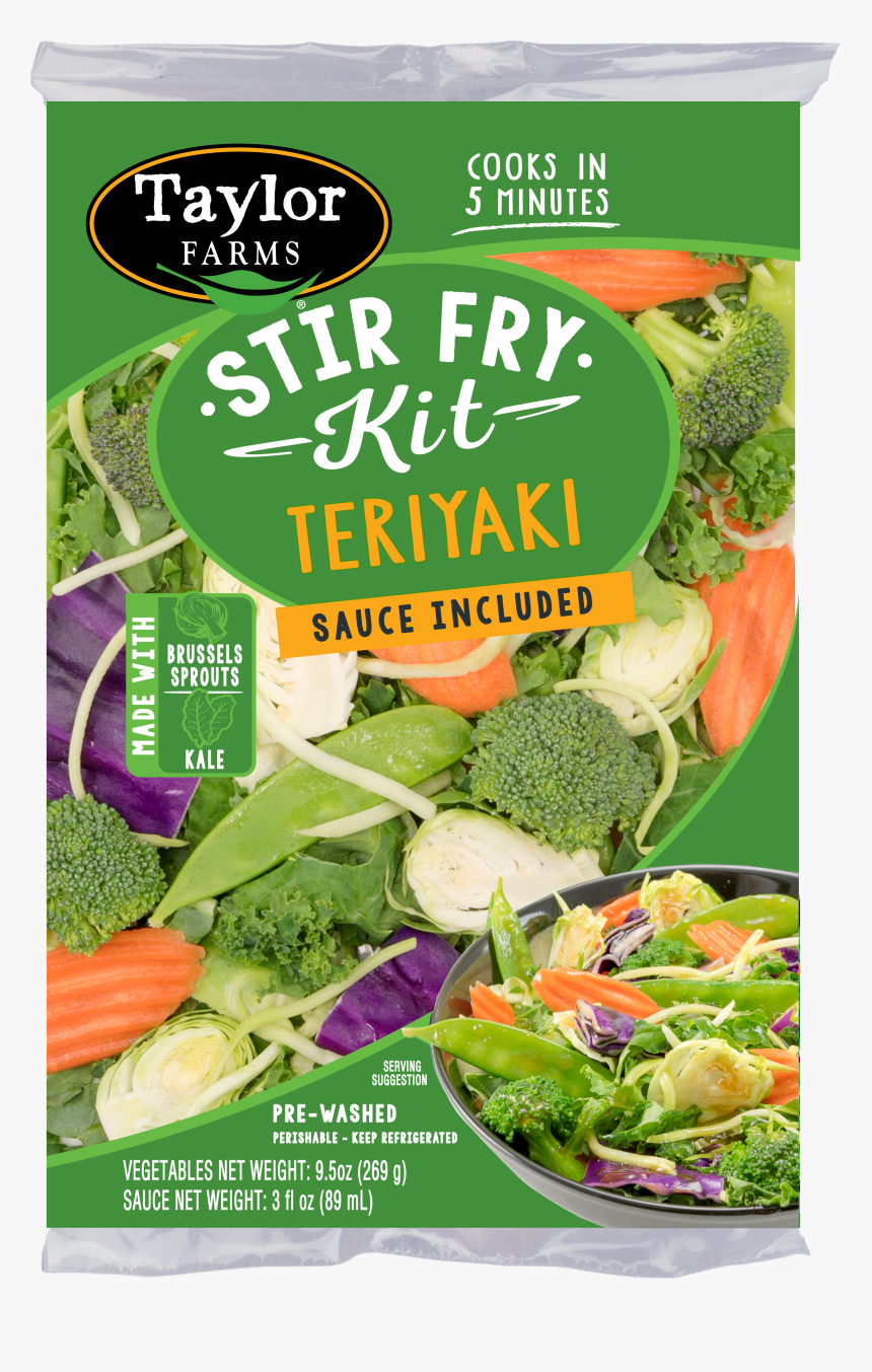Kale Transparent Vegetable - Stir Fry Kit Teriyaki, HD Png Download