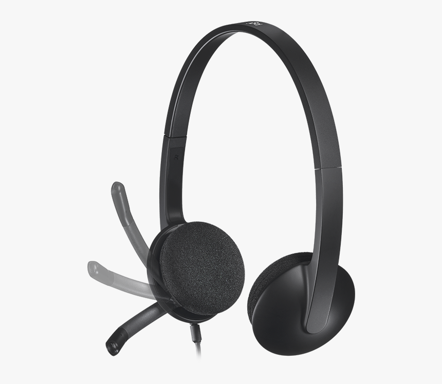 H340 Usb Computer Headset - Logitech Headset, HD Png Download