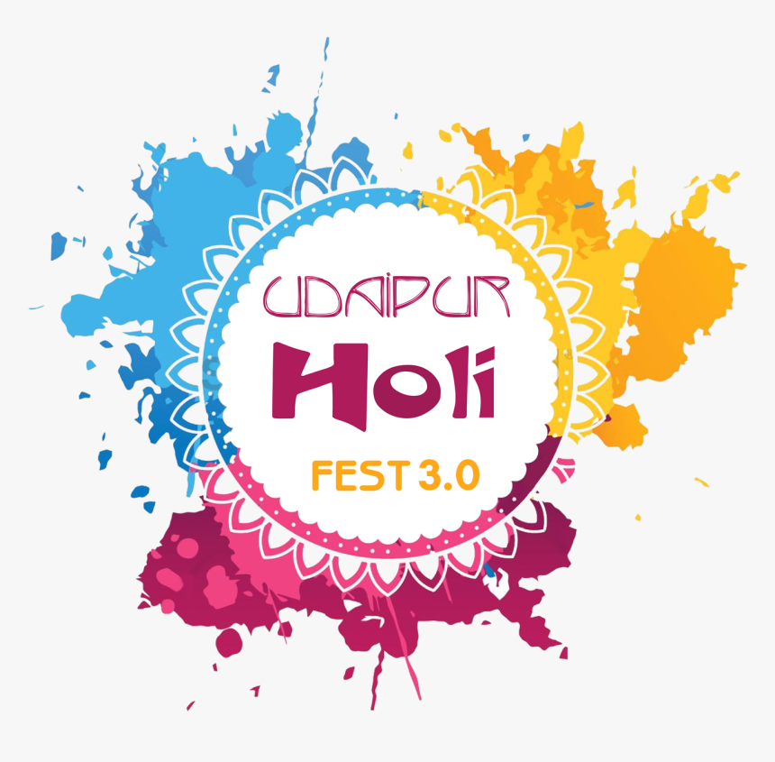 Transparent Holi Colors Pichkari Png - Holi In Udaipur 2018, Png Download