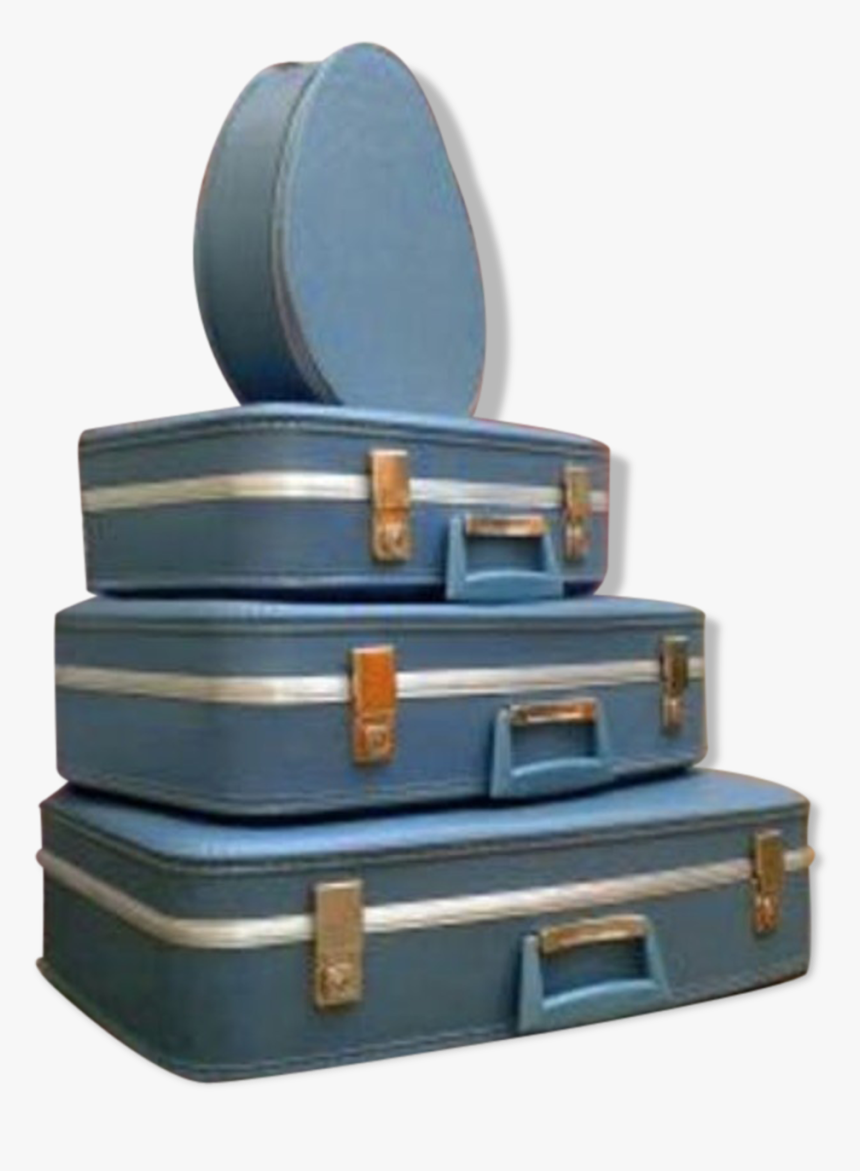 Rare Set Of 3 Nesting Suitcases & Vanity Air Hostess - Briefcase, HD Png Download
