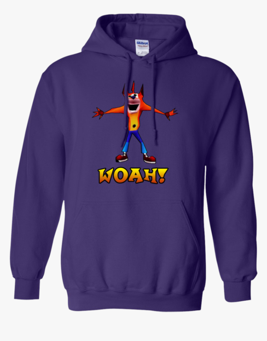 Crash Bandicoot Woah - Hoodie, HD Png Download