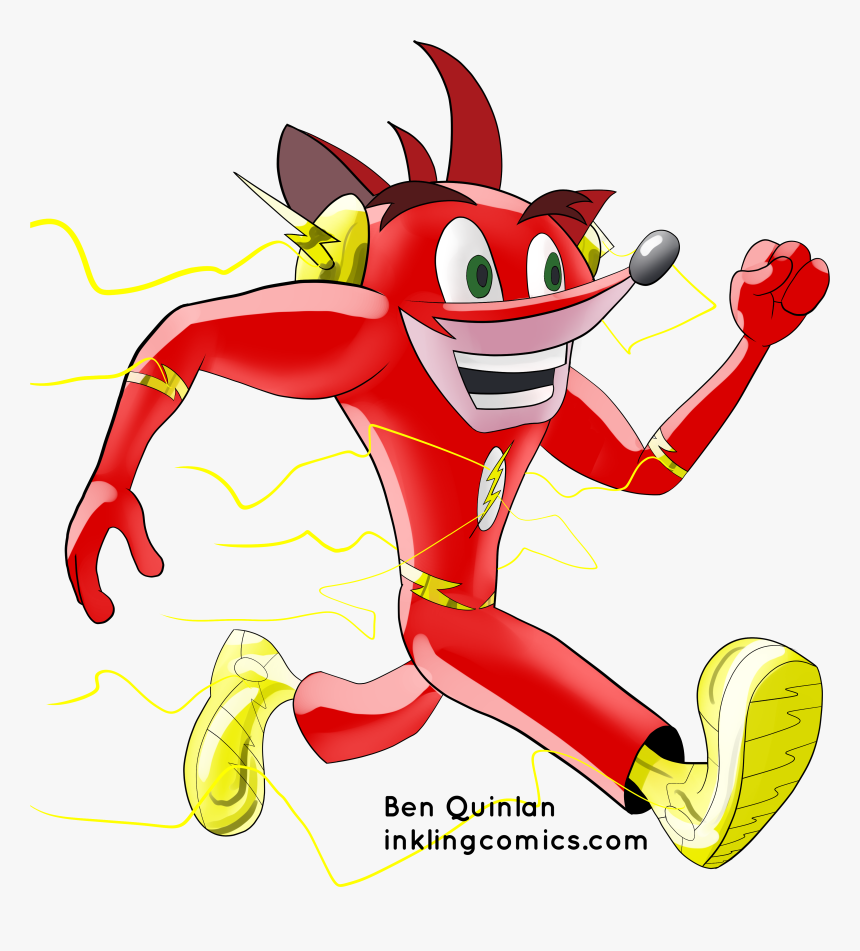 Crash Bandicoot Flash, HD Png Download