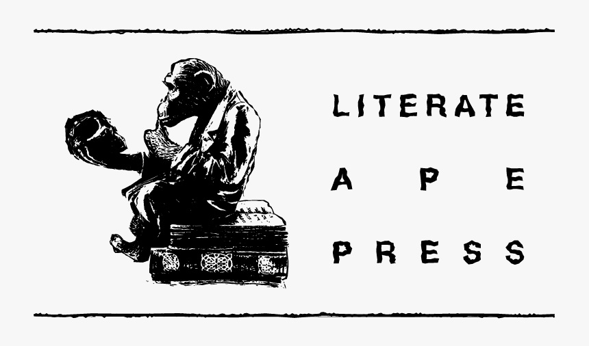 Literate Ape Press Logo Horiz - Ape, HD Png Download