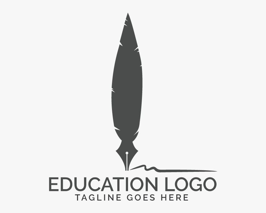Quill Feather Pen Logo Design - Feather Logo, HD Png Download