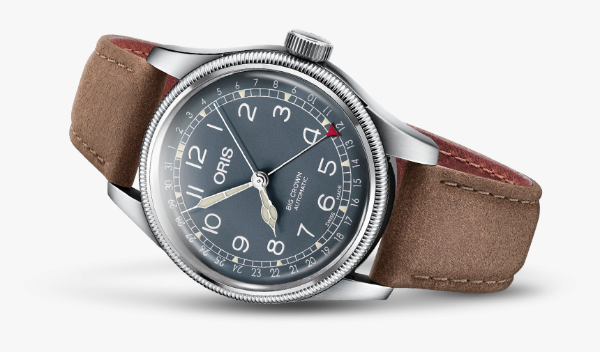 Oris Big Crown Pointer Blue Dial Leather - Oris Big Crown Pointer Date 01 754 7741 4065 07 8 20, HD Png Download