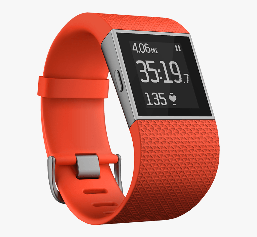 Fitbitsurgeorange - Fitbit Surge, HD Png Download