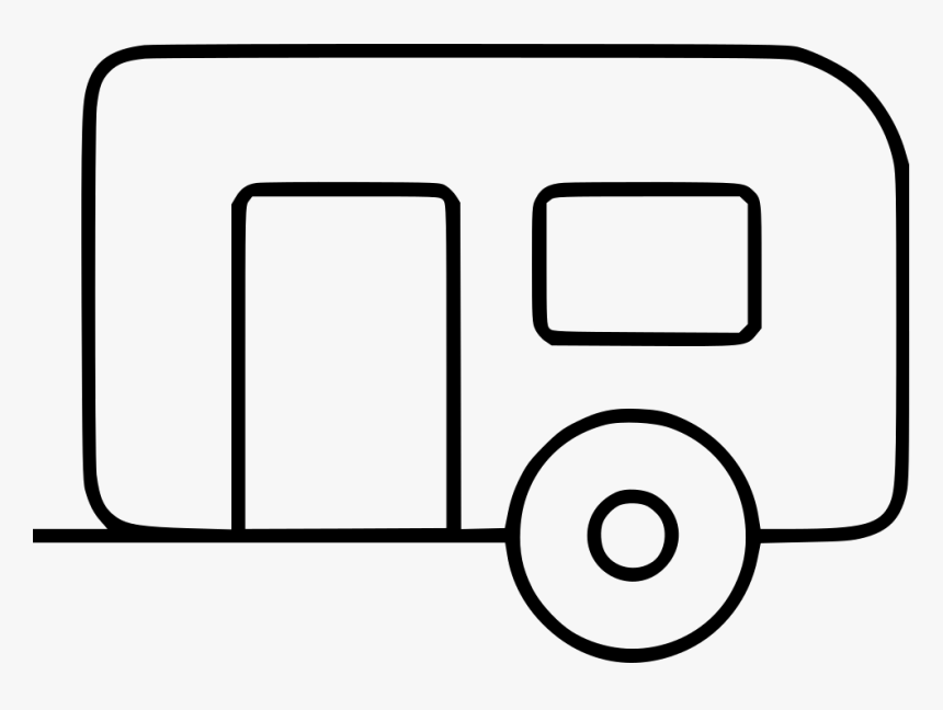 Camper - Line Art, HD Png Download