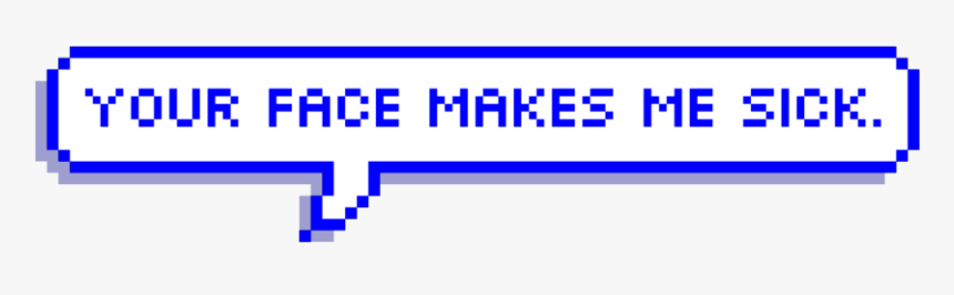 #blue #pixel #speechbubble #white #png #ghxst #tumblr - Don T Touch My Hair Background, Transparent Png