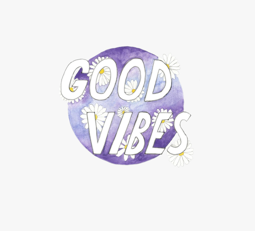 Good Vibes Purple Stickers, HD Png Download