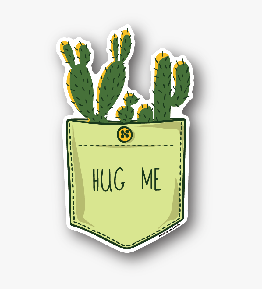 Cactus Sticker, Hugs Sticker, Cute Folder Stickers, - Sticker, HD Png Download