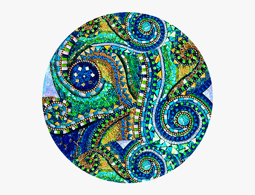 Glass Tile Mosaic Art, HD Png Download