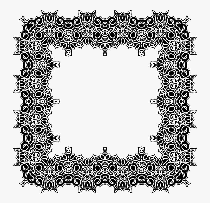 Picture Frame,ornament,interior Design - Circle, HD Png Download
