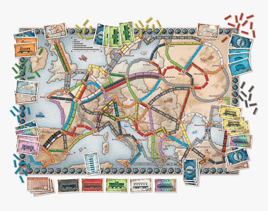 Europe My Favorite Map - Ticket To Ride, HD Png Download