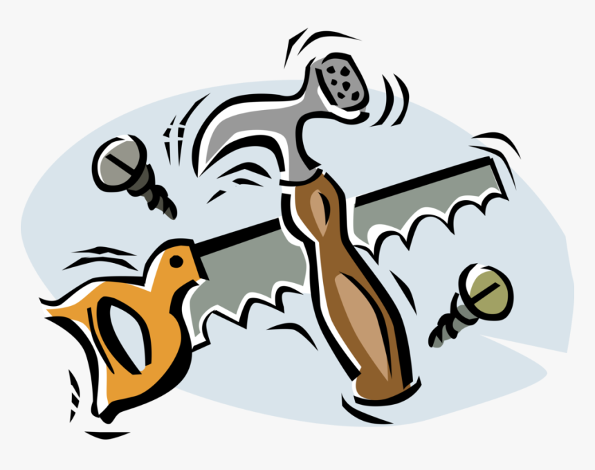 Vector Illustration Of Woodworking And Carpentry Hammer, HD Png Download