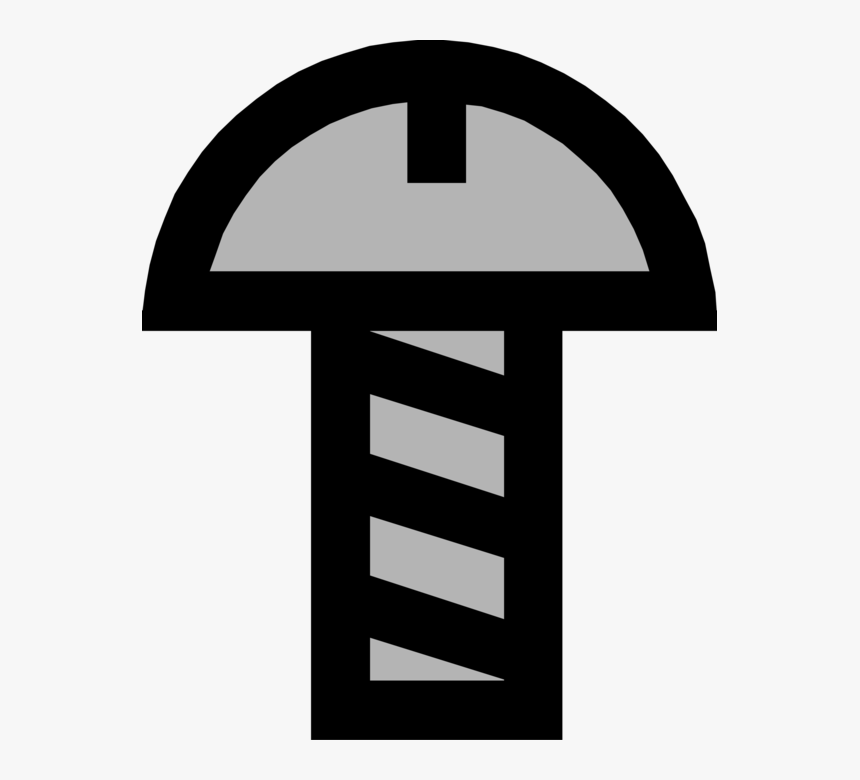 Vector Illustration Of Screw Threaded Fastener Used - Parafuso Vetor Png, Transparent Png