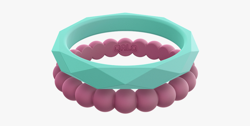 Qalo Women S Stackable Collection E Silicone Rings - Ring, HD Png Download