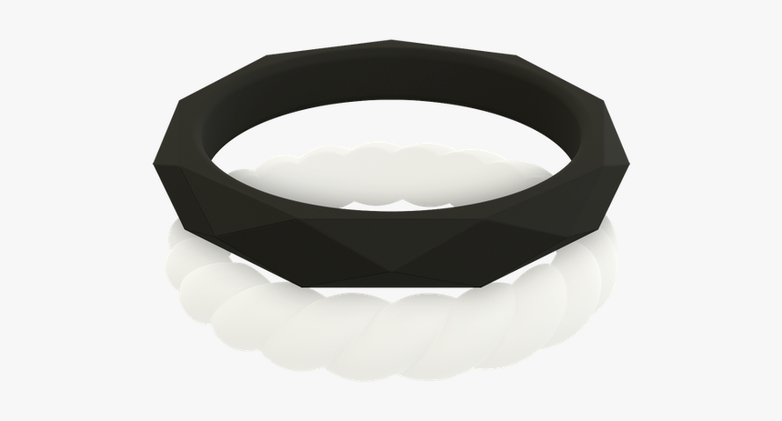 Qalo Women S Stackable Collection D Silicone Rings - Bracelet, HD Png Download