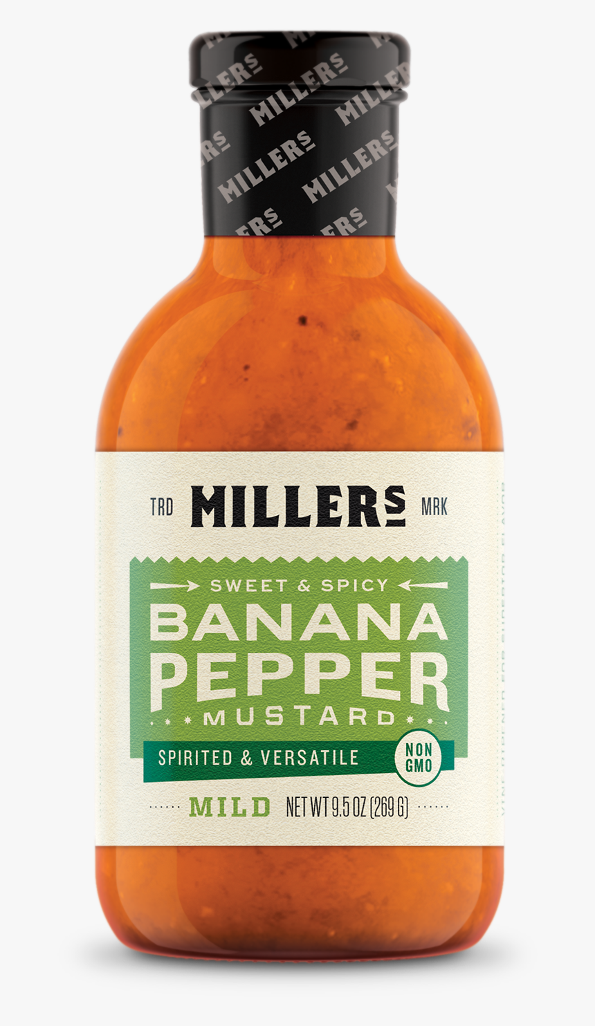 Banana Pepper Mustard - Miller's Mustard, HD Png Download