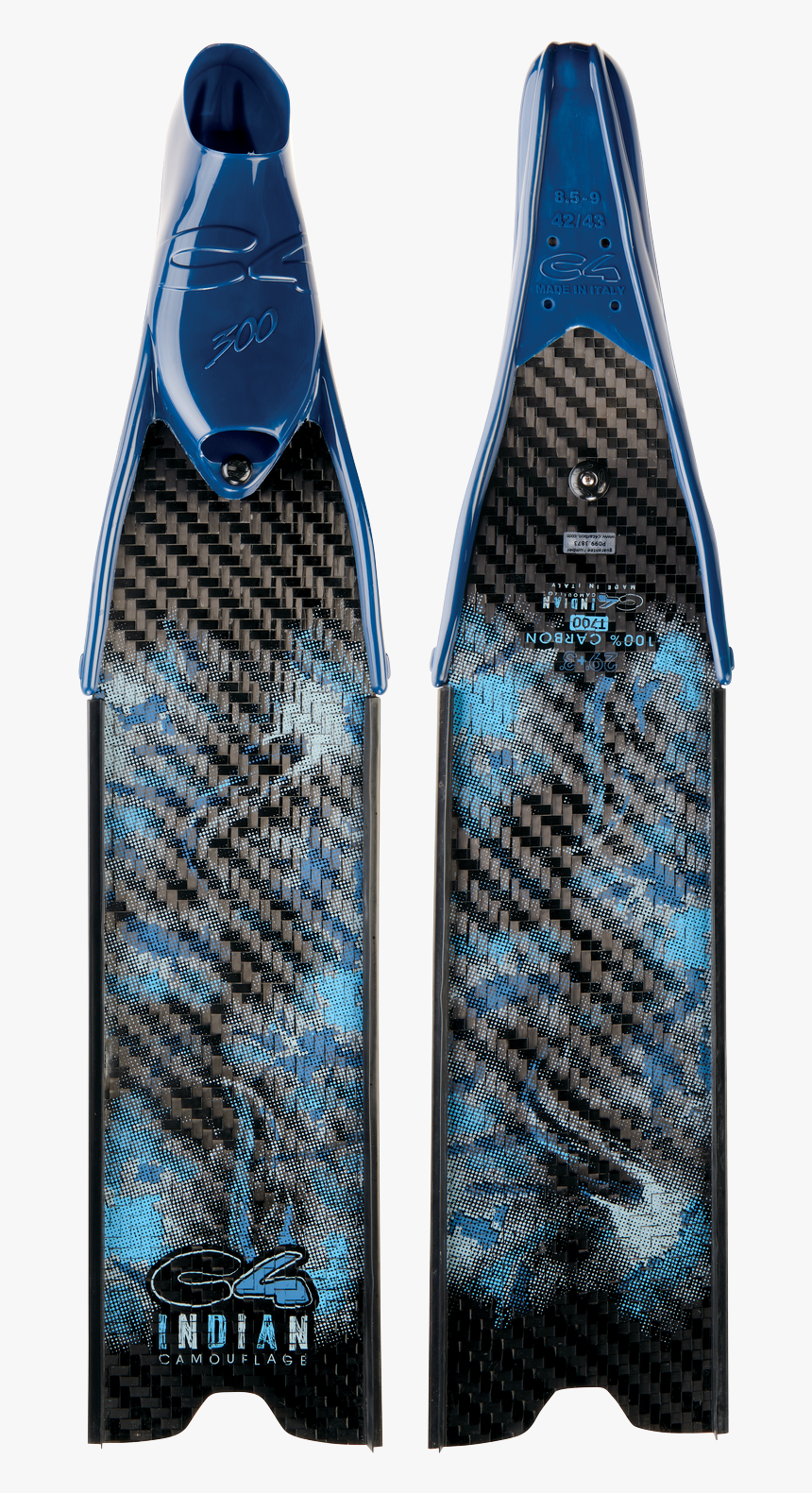 Fins C4 Indian Camo Ocean Super Force - Swimfin, HD Png Download