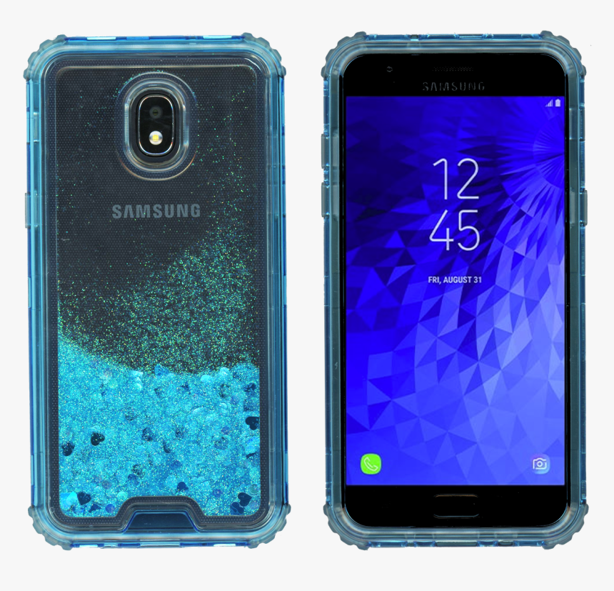 Transparent Blue Glitter Png - Samsung Galaxy J7 Crown 2018, Png Download