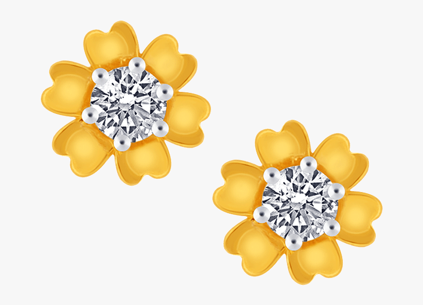 10kt Yellow Gold Jewellery Set For Women - Earrings, HD Png Download