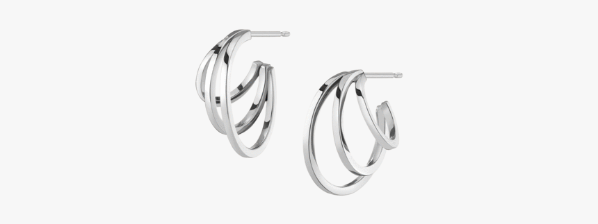 Deco Triple Gold Hoop Earrings - Beautiful Little Gold Earrings, HD Png Download