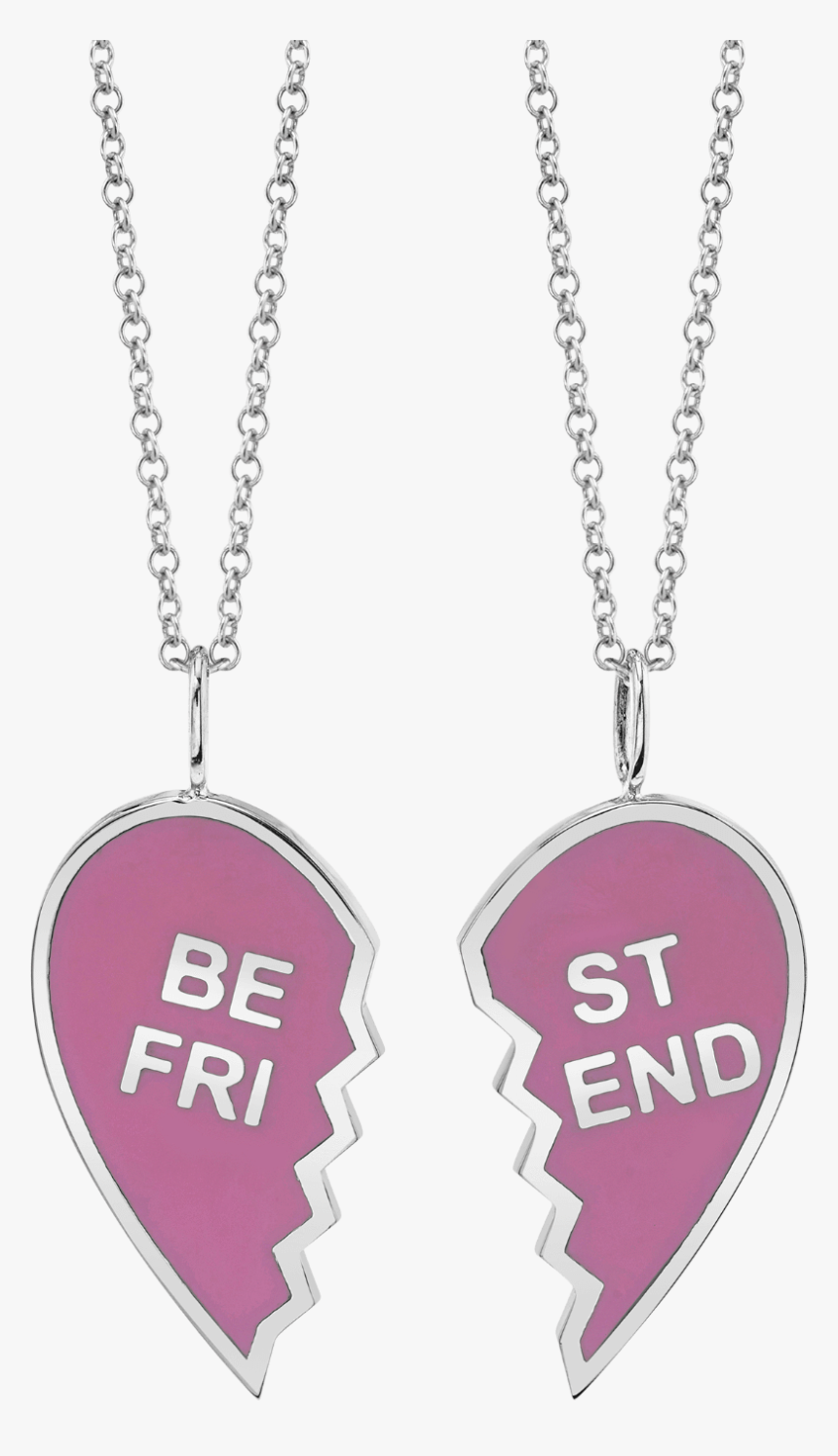 Enamel Best Friend Necklaces - Pendant, HD Png Download