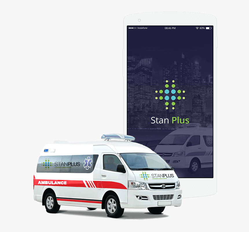Stanplus Is An On-demand Ambulance Facility That Operates - Winger Ambulance Png, Transparent Png