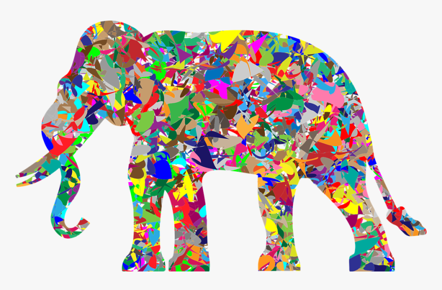 Modern Art Elephant, HD Png Download