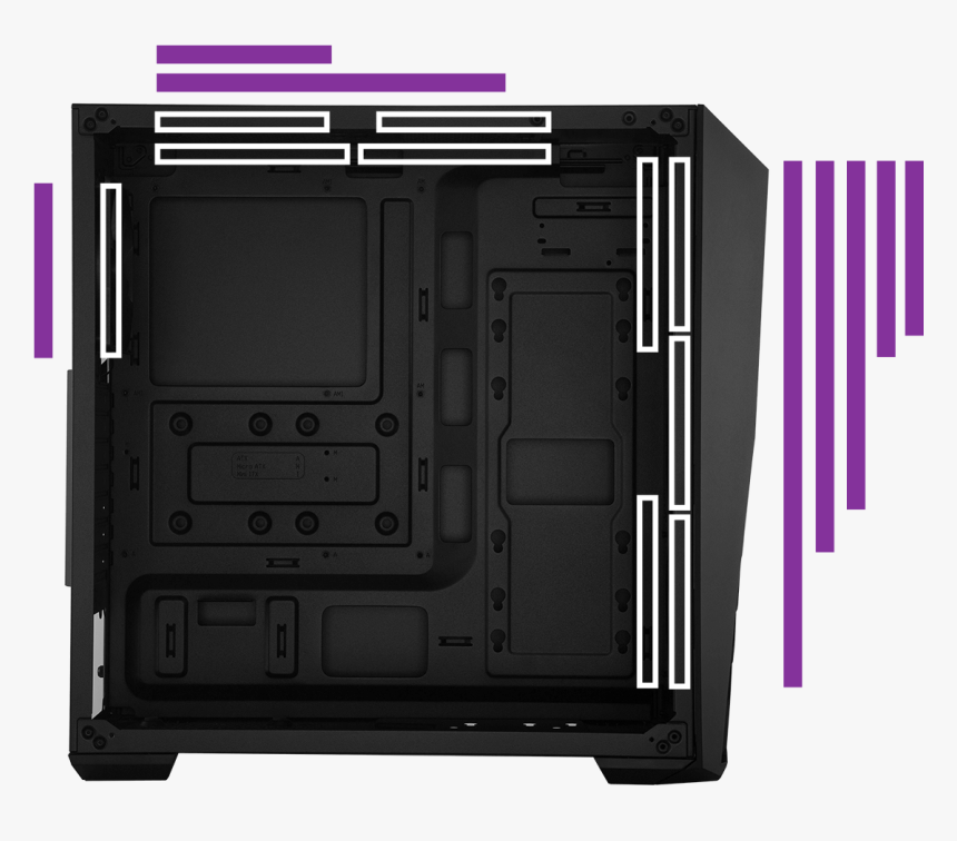 K501l Cooler Master Coolermaster Cpu Cabinet - Electronics, HD Png Download