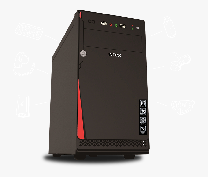 Intex Cabinet P4 It-411 W Usb For Computer - Computer Case, HD Png Download