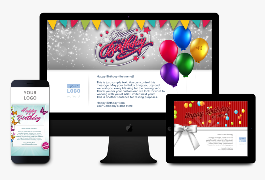 Personalised Business Birthday Ecards Compatible With - Graphic Design, HD Png Download
