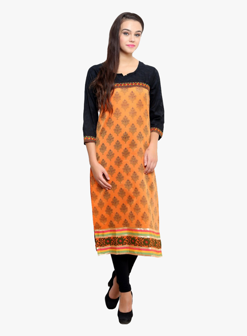 Chanderi Kurti Png Images Transparent Background - Female Kurti Png Transparent, Png Download