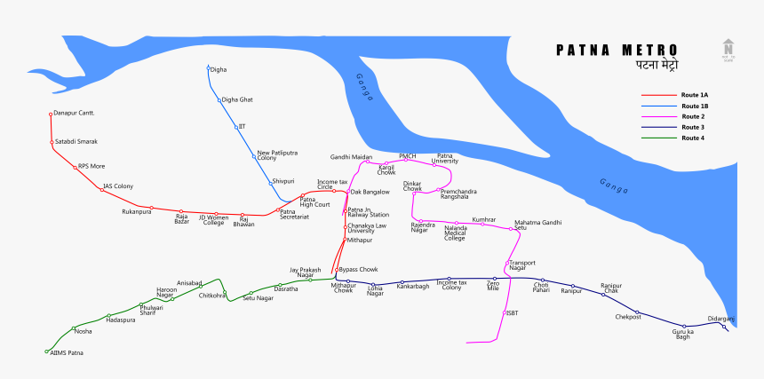Patna Metro Map, HD Png Download