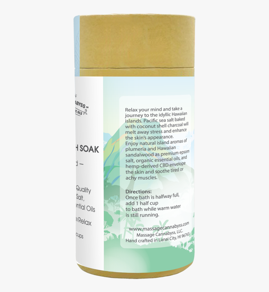 Cbd Infused Bath Soak With Activated Coconut Charcoal - Box, HD Png Download