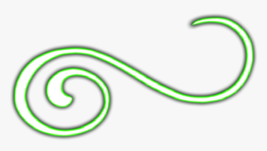 #ftestickers #swirl #light #effect #green - Illustration, HD Png Download