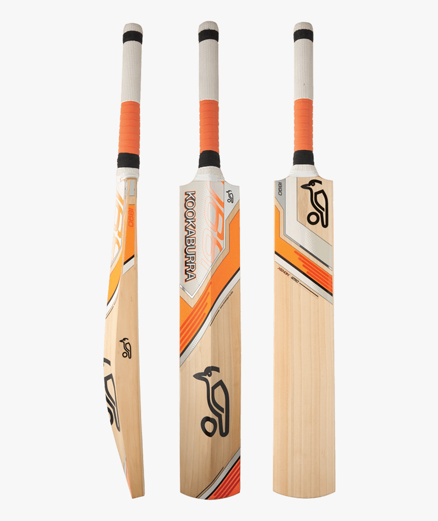 Orange Kookaburra Cricket Bat, HD Png Download