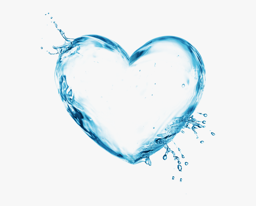 #mq #hearts #heart #love #water #waters #splash - Love Water Picsart Png, Transparent Png