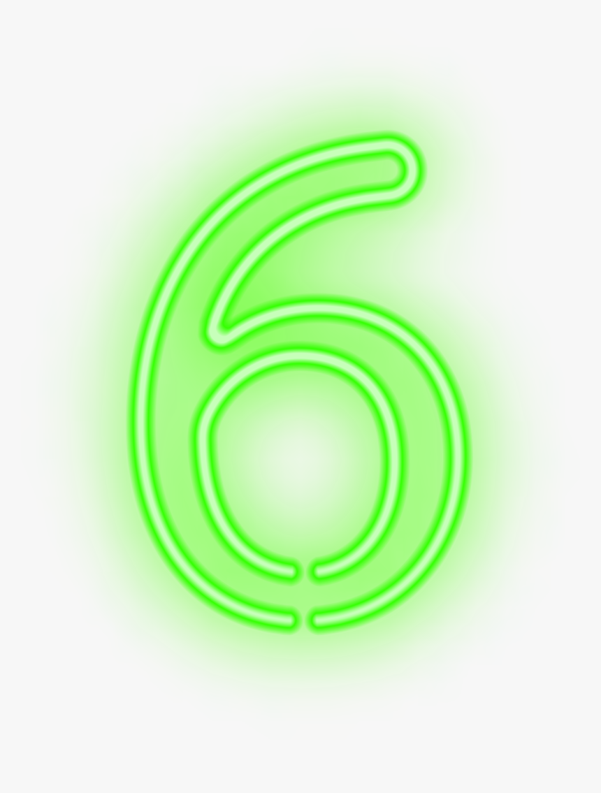 Number 4 Clipart Neon Green, HD Png Download