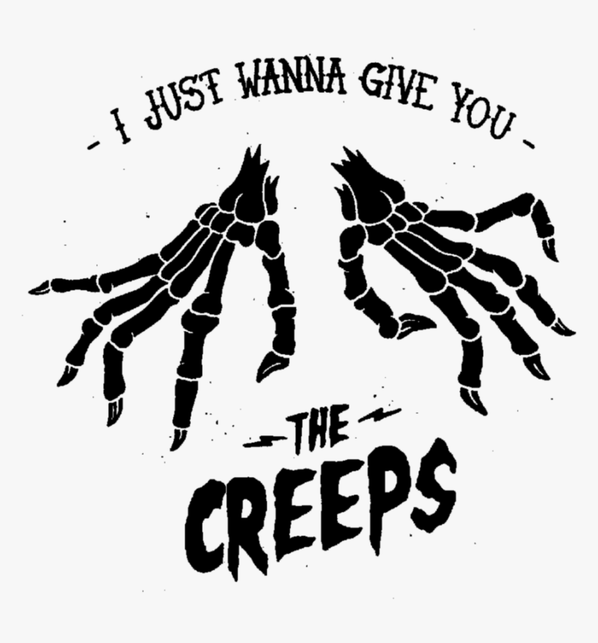 #thecreeps #skeleton #horror #scary #aesthetic #goth - Illustration, HD Png Download