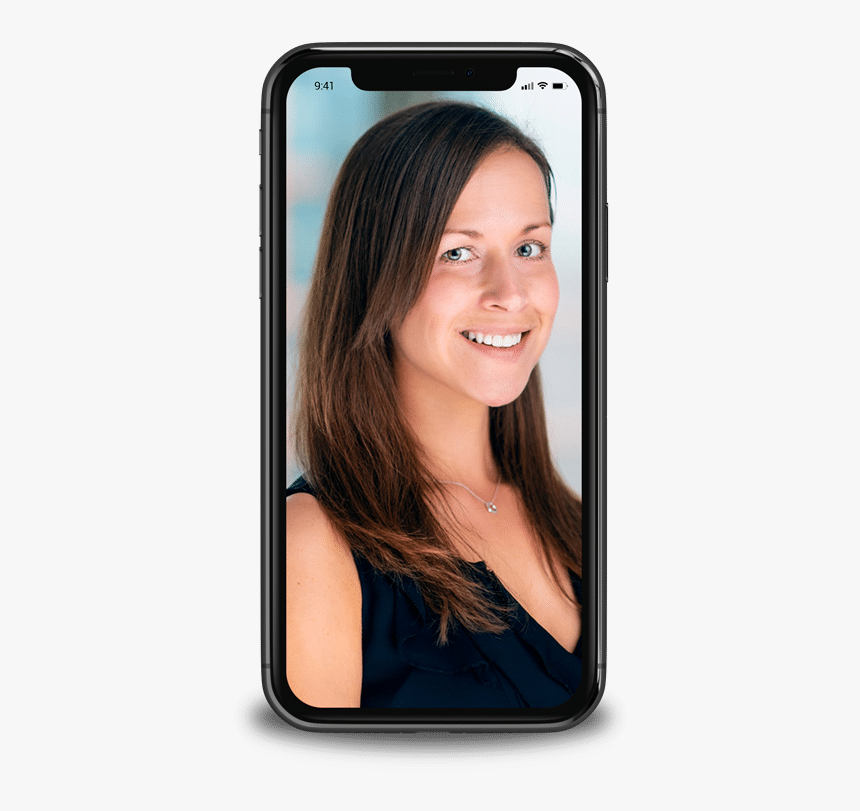 Bokeh Portrait Headshot White Business Woman On Light - Smartphone, HD Png Download