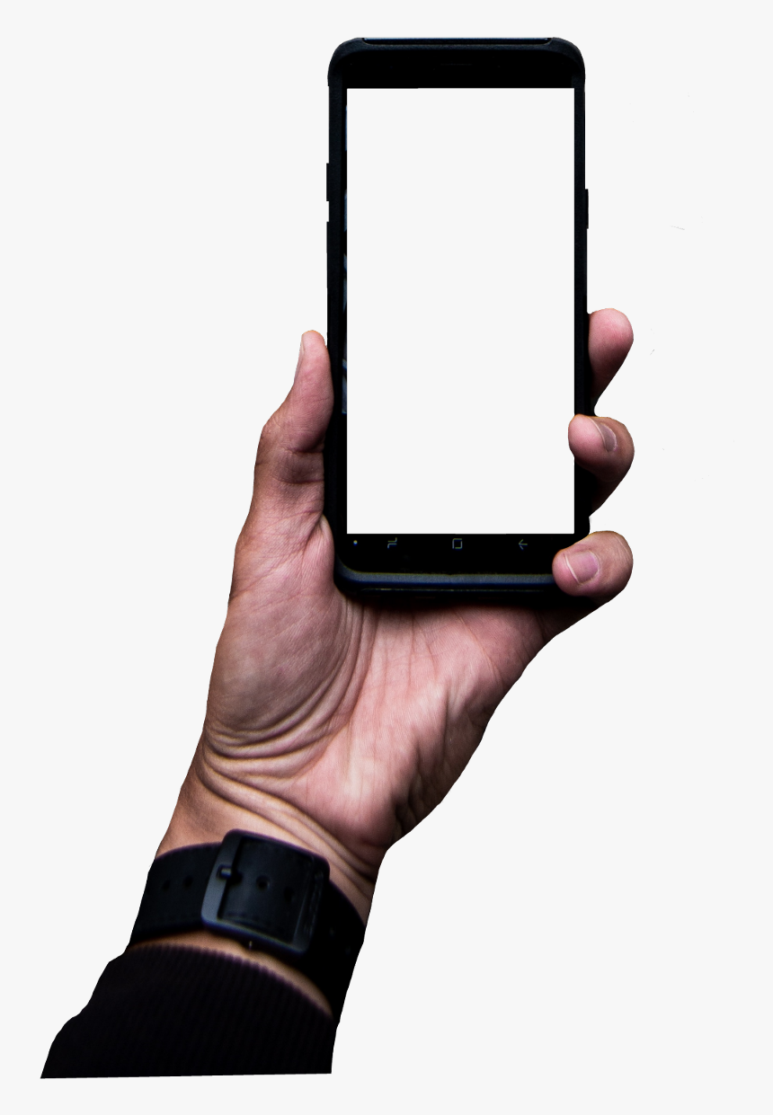 #hand #telephone #png #sticker - Mobile Device, Transparent Png