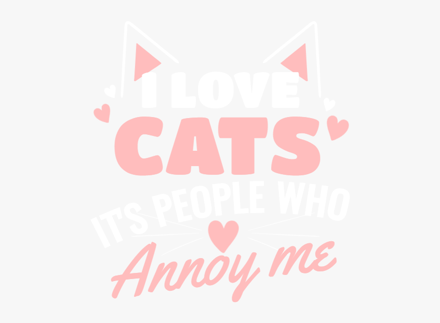 I Love Cats Udesign Demo / T-shirt Design Software - Poster, HD Png Download