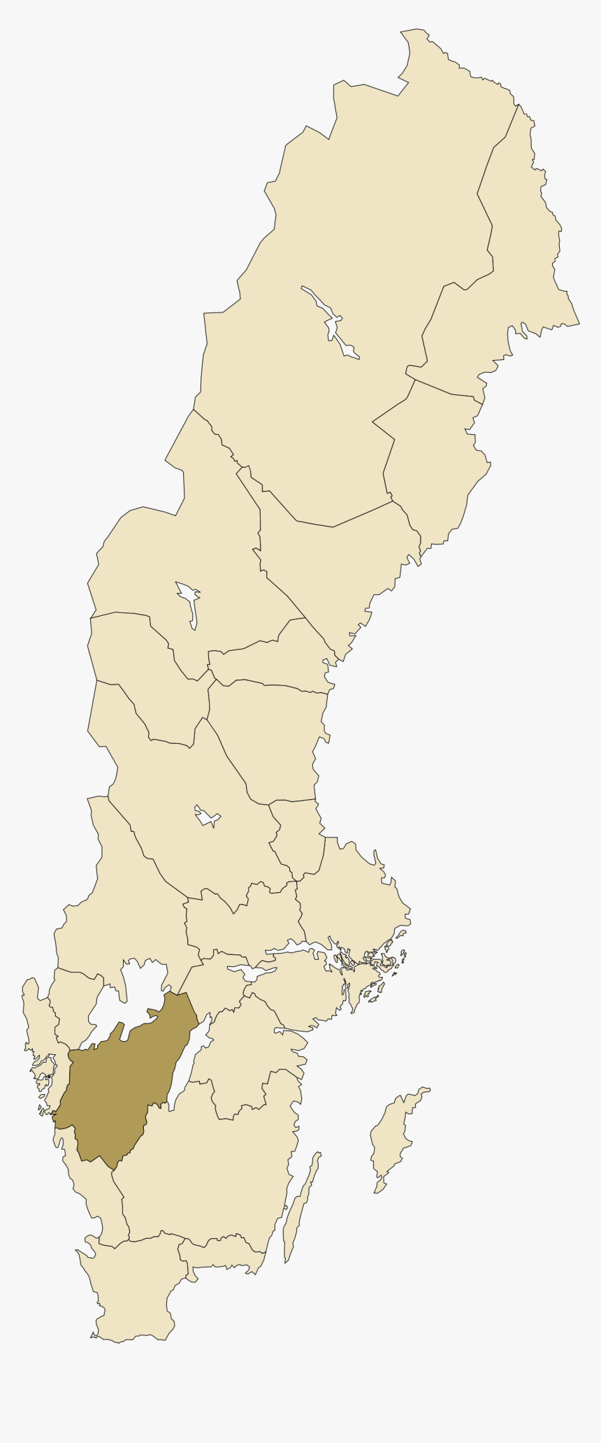 Länsi Götanmaa, HD Png Download