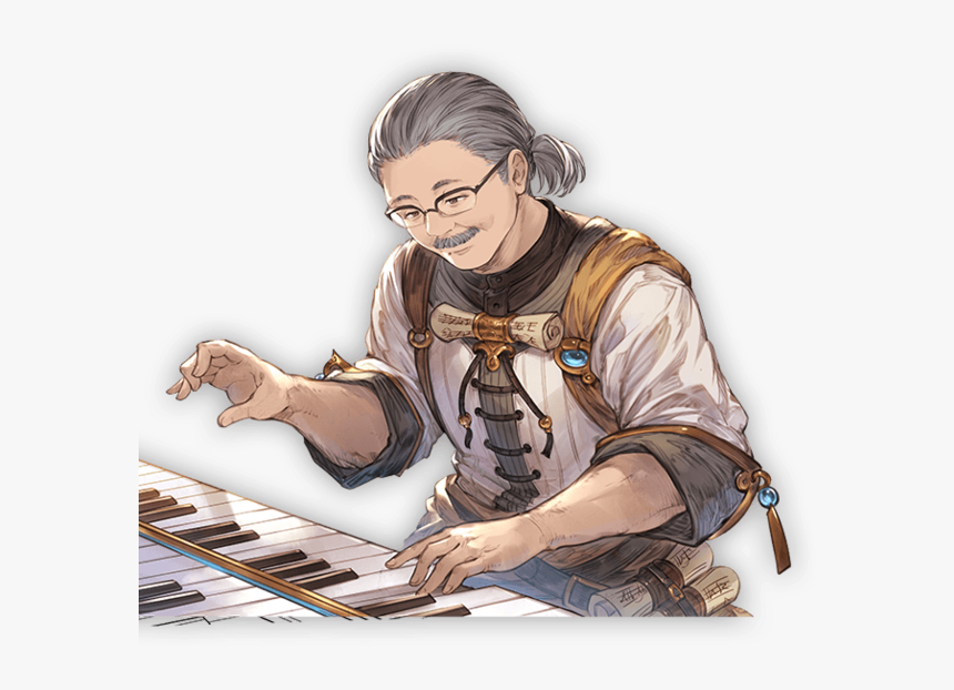 Nobuo Uematsu Gbf, HD Png Download