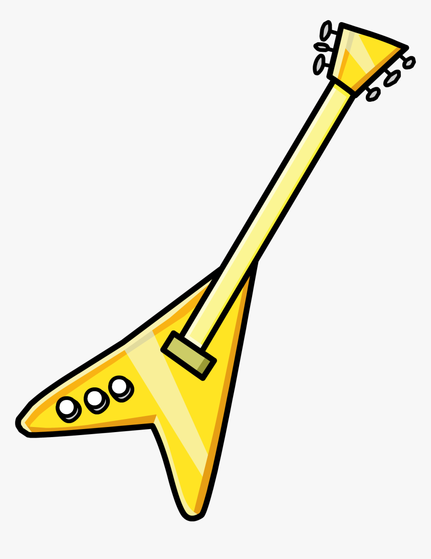 Club Penguin Rewritten Wiki - Club Penguin Guitar, HD Png Download