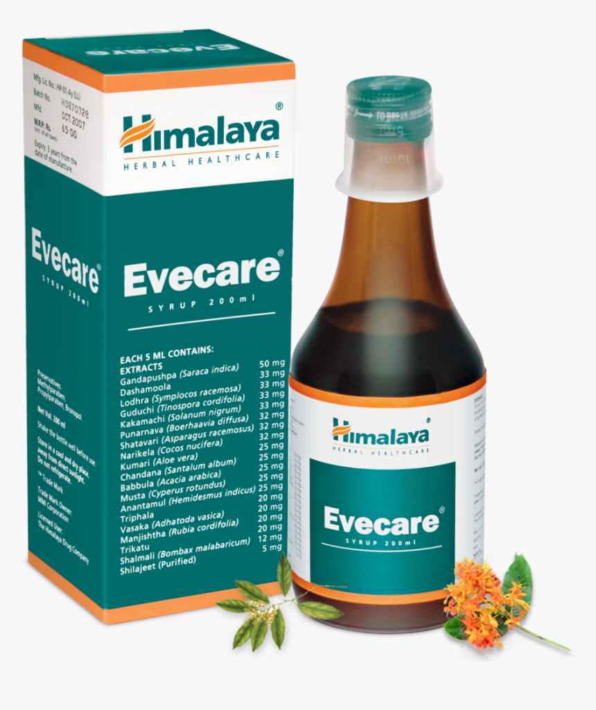Evecare Syrup, HD Png Download