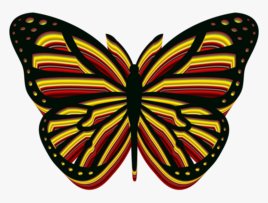 Monarch Butterfly Embroidery Pattern, HD Png Download