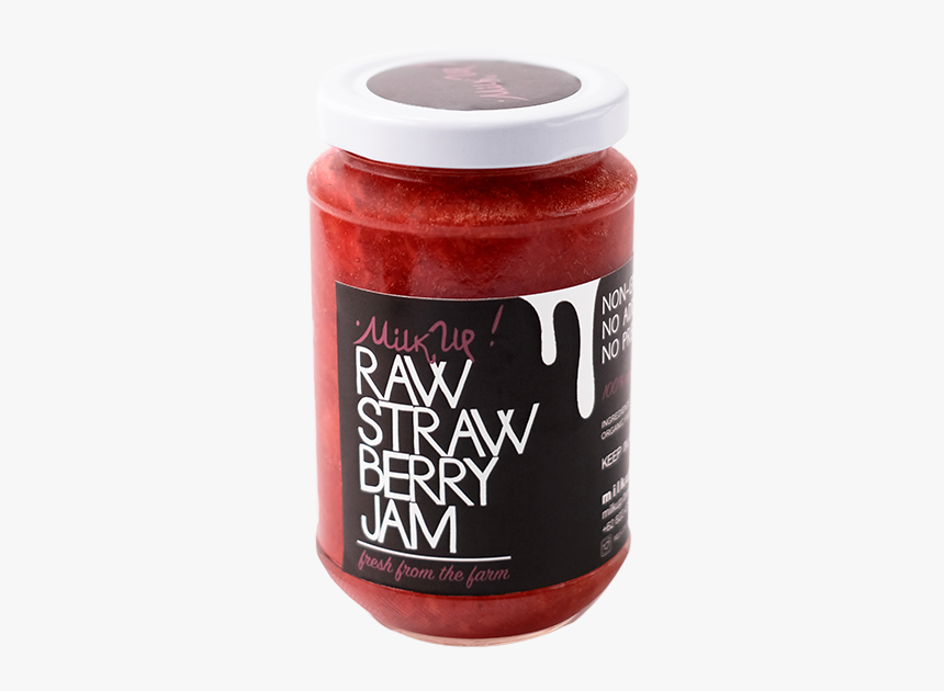 Raw Strawberry Jam 330ml, Glass, No Processed, Vegan - Paste, HD Png Download